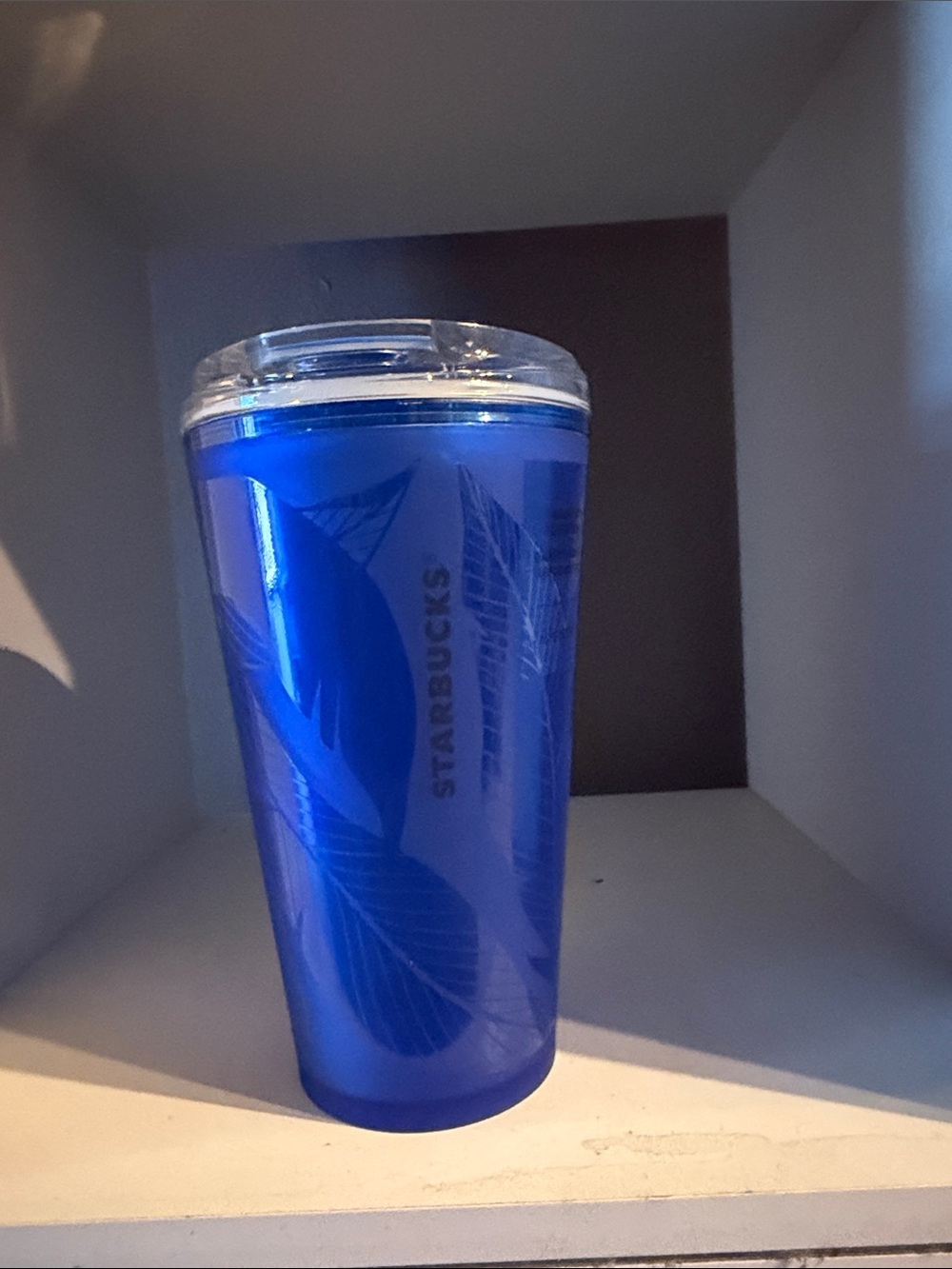 Starbucks Royal Blue Travel Tumbler with Clear Lid